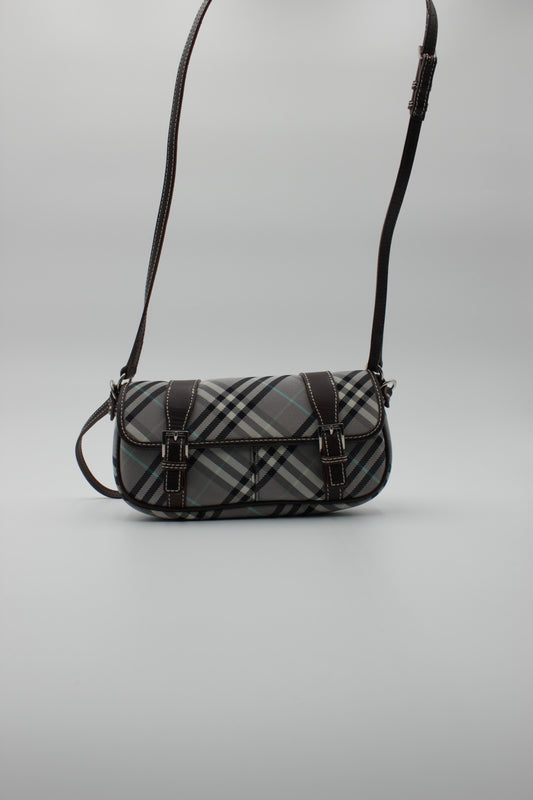Nova Check Canvas Nylon Axelväska