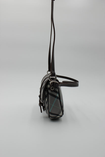 Nova Check Canvas Nylon Axelväska